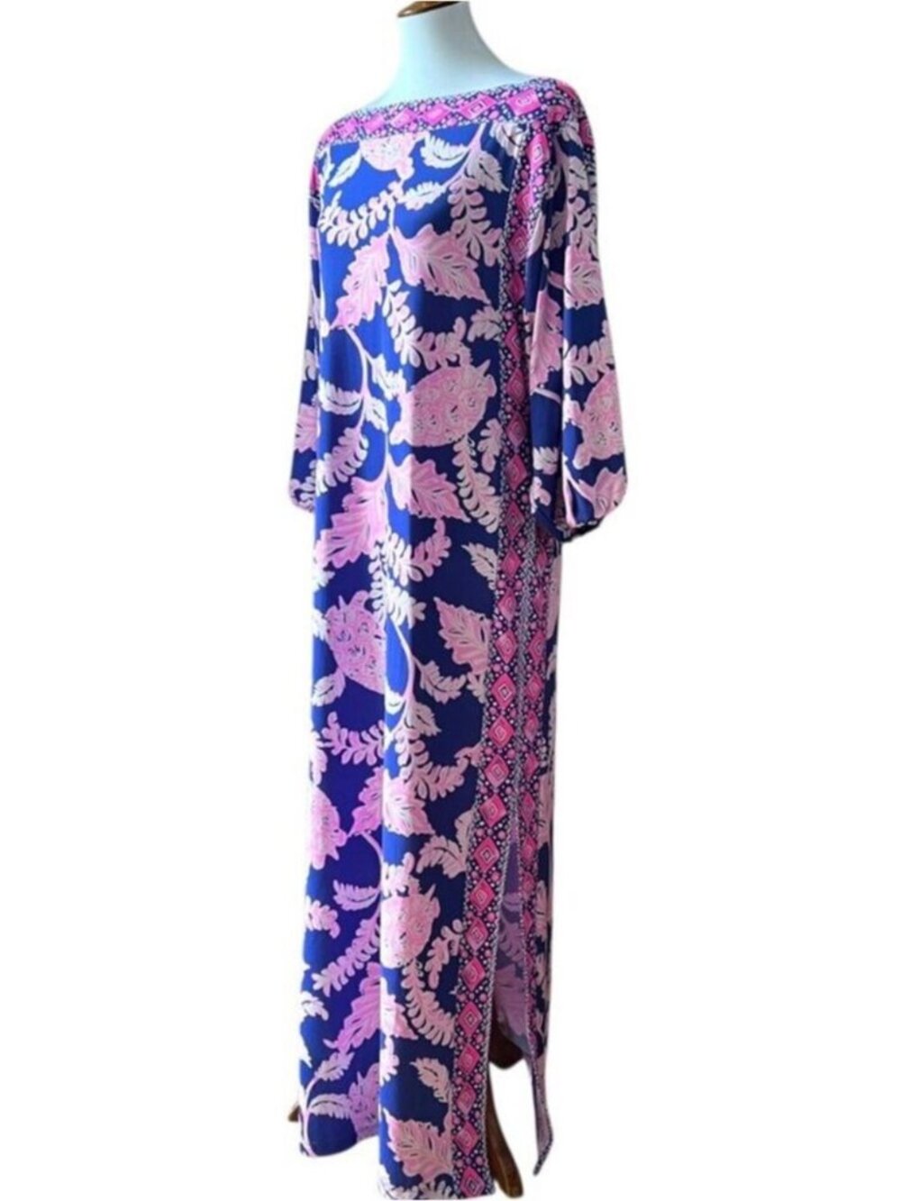 Lilly Pulitzer Maxi Dress 10 Tropical Long Turtle Medium Cruise Large Vacation - Picture 5 of 16